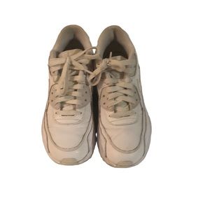 NIKE AIRMAX WHITE LEATHER SNEAKERS